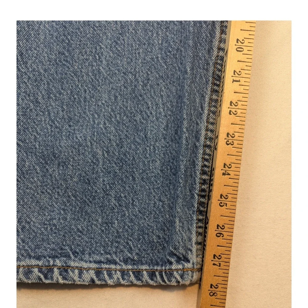 Levis‎ 505 Regular Fit Straight Leg Blue Denim Jeans Orange Tab Mens 40x30 VTG